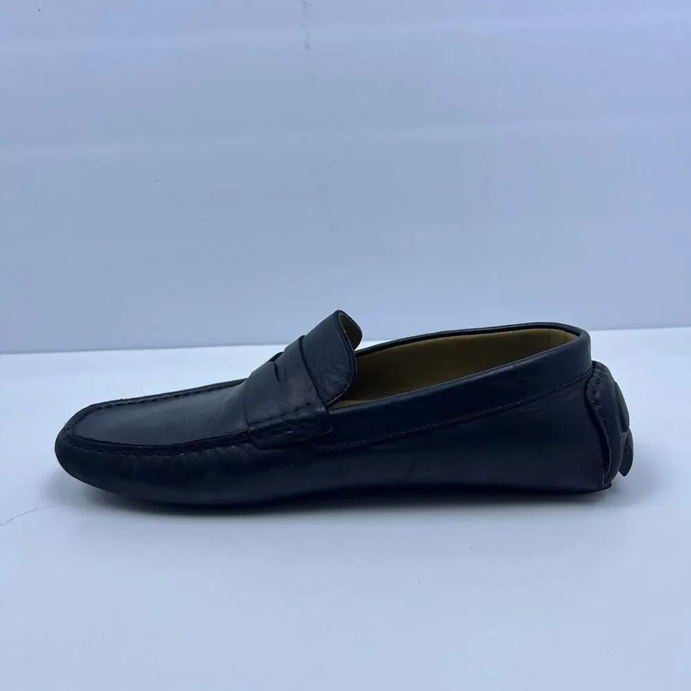 Vince Camuto Esmail Black Leather Slip On Driving Loafers Men's Size 8.5 M